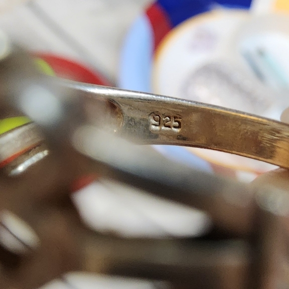 Elegant Silver Cross Ring Size 8 - Picture 5 of 10